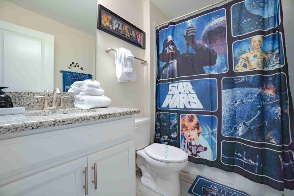 Champions Gate Magical Retreat upstairs Star Wars kids bathroom