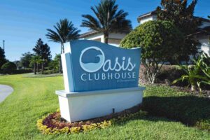 Champions Gate Oasis Clubhouse sign