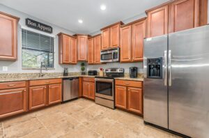 Champions Gate Epic Villa kitchen stainless steel appliances