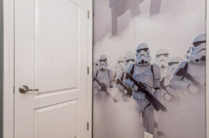 Champions Gate Epic Villa upstairs children's room with stormtrooper star wars theme