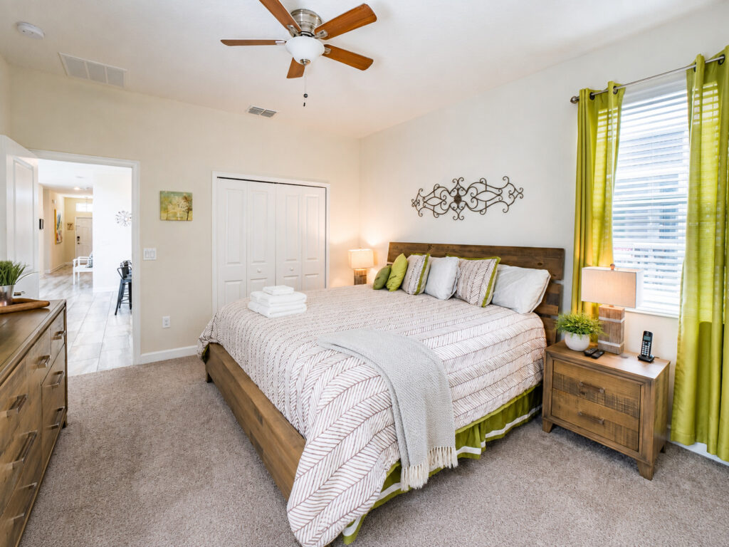 Champions Gate Magical Retreat downstairs primary ensuite room